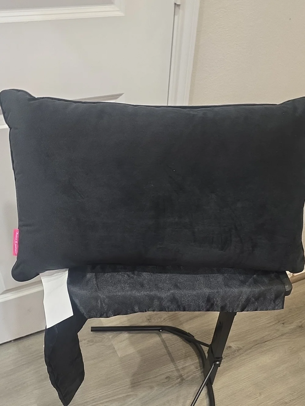Juicy Couture Home Jeweled Logo Velour Decorative Accent Pillow